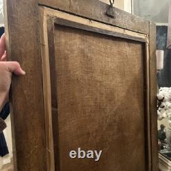 Oil on Canvas 19th Century, Portrait of an Old Woman Antique