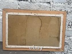 Oil on Panel, Antique, Signed Illegibly, At the Art Deco Park, No English Cosson