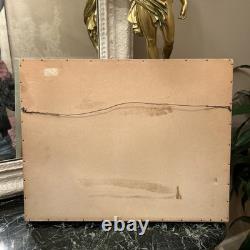 Oil on Panel Contemporary Old Signed Signature to Decipher, Abstract