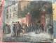 Oil On Panel Old Painting Signed 20th Century 1936 Popular Front