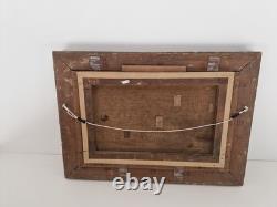 Oil on canvas Barbizon countryside landscape Montparnasse frame antique painting