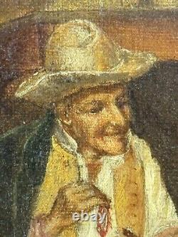 Oil on canvas, after Julius Singer, early 20th century, 19th century golden frame
