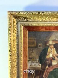 Oil on canvas, after Julius Singer, early 20th century, 19th century golden frame