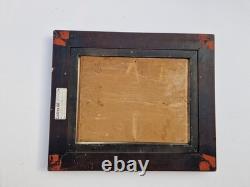 Oil on panel 1930 marine landscape island of Bréhat signed framed antique painting