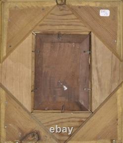 Oil on panel after Feyen-Perrin, Return from Fishing, antique gilded frame