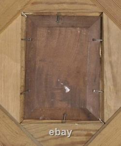 Oil on panel after Feyen-Perrin, Return from Fishing, antique gilded frame