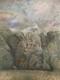Oil Painting On Canvas 1960 Abstract Sea Art Abstraction To Be Identified Vintage