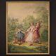 Oil Painting On Canvas Romantic Style Ancient Painting 900 Frame 20th Century