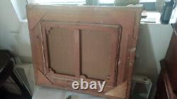Old FRAME MONTPARNASSE F9 oil painting on canvas HST Provençal village midday