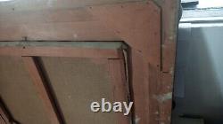 Old FRAME MONTPARNASSE F9 oil painting on canvas HST Provençal village midday