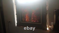 Old FRAME MONTPARNASSE F9 oil painting on canvas HST Provençal village midday