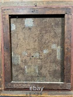 Old Fauvist Painting Caricature Top Hat Scene of a Brothel, Circa 1910