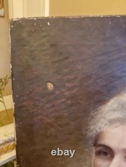 Old Female Portrait, Oil on Canvas