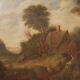 Old Flemish Painting Landscape Oil Painting On Canvas Xix Century 800