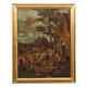 Old Flemish School Painting Oil On Canvas From The 18th Century
