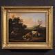 Old Flemish Oil Painting On Canvas, Bucolic Landscape, 18th Century