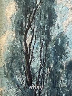 Old HSP Painting The Herd Keeper Signed R. Urbain Lorraine Art