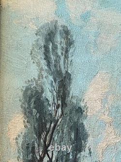 Old HSP Painting The Herd Keeper Signed R. Urbain Lorraine Art