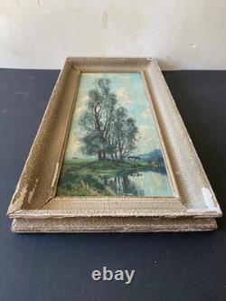 Old HSP Painting The Herd Keeper Signed R. Urbain Lorraine Art