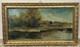 Old Hsp Signed Landscape With Swans Italian Or French School