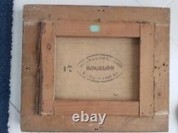 Old HST Framed Young Woman Mother Sitting with Her Young Child 19th Century