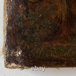 Old HST Painting Animated Landscape River 19th Century Philippe Budelot To Restore