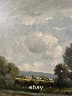 Old HST signed, young woman and her herd, French School, 19th century, Barbizon