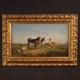 Old Italian Oil On Canvas Painting, Signed Bucolic Landscape, 800