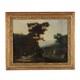 Old Landscape Painting Oil On Canvas 18th Century Original
