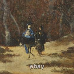 Old Landscape Painting Oil on Canvas 18th Century Original