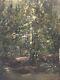 Old Landscape School Of Barbizon Xixth Signed Gillot Fontainebleau Forest Tree