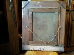 Old Large Oil on Canvas Signed with Its Frame. Nice Portrait