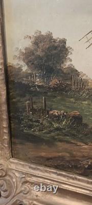Old Mill Oil on Canvas Painting