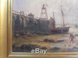 Old Navy Oil On Canvas Signed E. Dumont 1828/1894