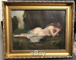 Old Oil On Panel Dlg Jean Jacques Henner