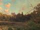Old Oil Painting, French Barbizon School, 19th Century, Gilded Wooden Frame