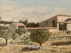 Old Oil Painting Hsp Impressionism Landscape De Provence Corsica To Attribute