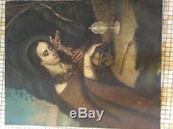 Old Oil Painting Of Mary Magdalene Vanity Late Eighteenth, Early Nineteenth