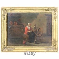 Old Oil Painting On Canvas Flemish School Review Sec XVIII