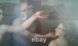 Old. Oil Painting On Canvas. Mythological Scene. Classic New. End 18th