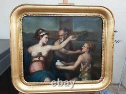 Old. Oil Painting On Canvas. Mythological Scene. Classic New. End 18th