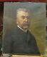 Old Oil Painting On Canvas Nineteenth Man Portrait Of August Brely Lyon