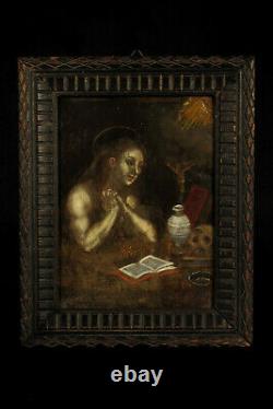 Old Oil Painting On Copper, Eighteenth Vanity / Memento Mori Curiosities