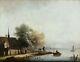 Old Oil Painting On Wood Original Nineteenth Century Flemish Landscape