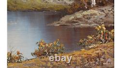 Old Oil Painting on Canvas. Erik Albin Anton SAAF (1856-1934) Sweden
