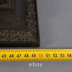 Old Oil Painting on Canvas Girls with Goat Landscape Castle 18th Century