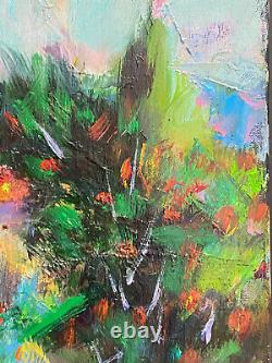Old Oil Painting on Canvas Provençal Landscape Farm in Digne Robert Nyel