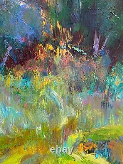 Old Oil Painting on Canvas Provençal Landscape Farm in Digne Robert Nyel