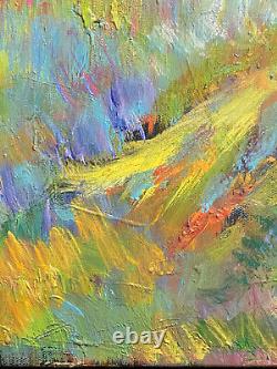 Old Oil Painting on Canvas Provençal Landscape Farm in Digne Robert Nyel
