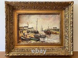 Old Oil Painting on Canvas Signed by Michel Lensky Lenglard